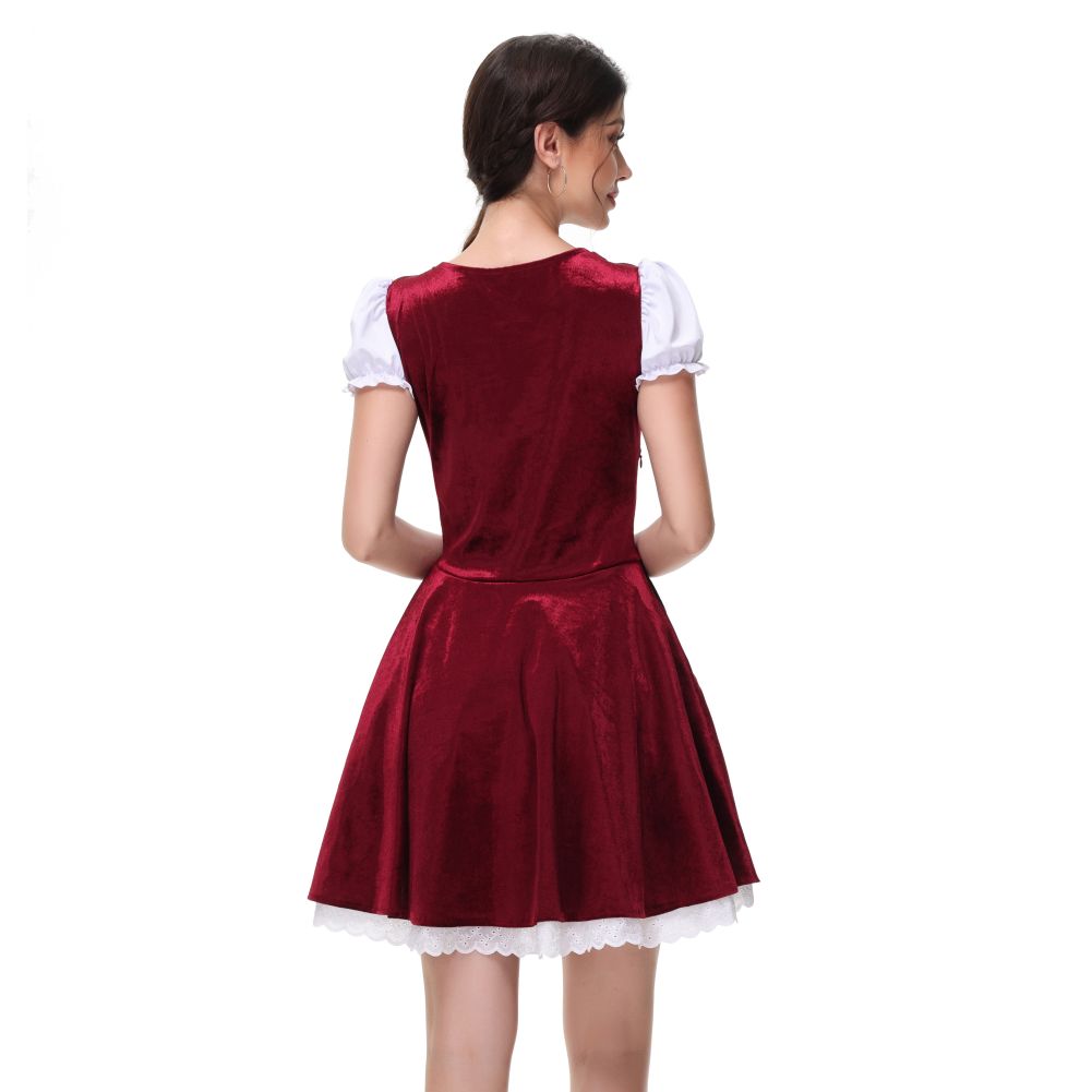 Октоберфест костюм клетчатые платья Dirndl немецкий карнавальный наряд